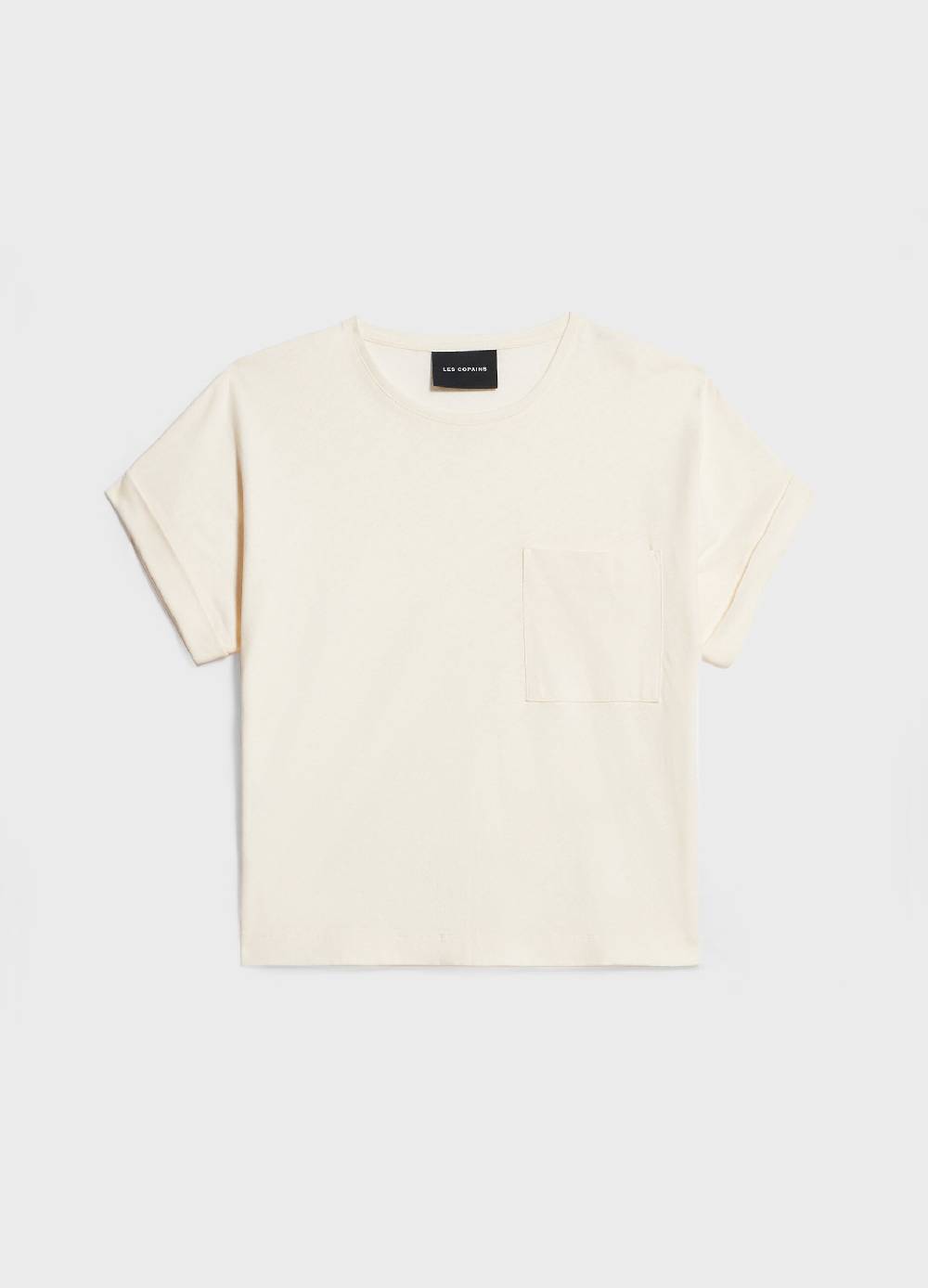 LES COPAINST-shirt in lino e cotone Spedizione Gratuita