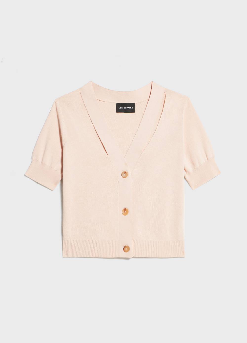 LES COPAINSCardigan tricot con scollo a V Consegna Veloce