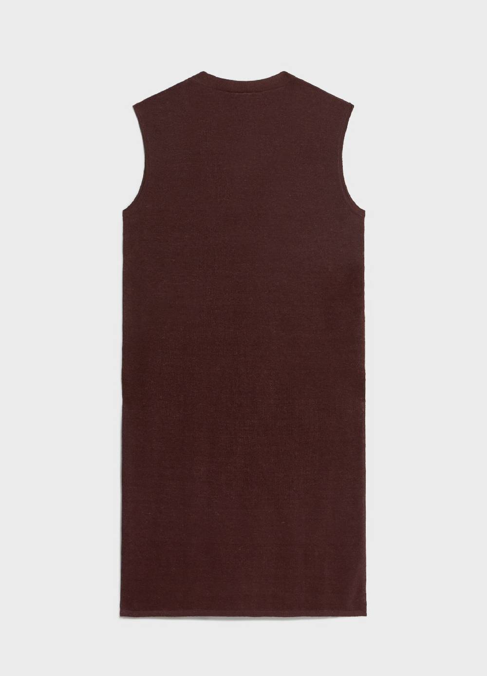 LES COPAINSGilet lungo tricot in misto lino Shopping Online