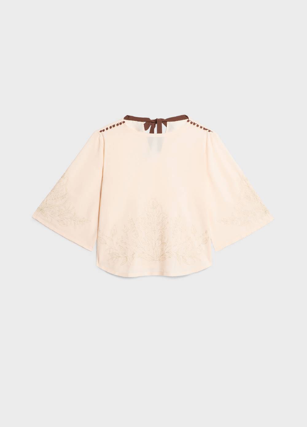 LES COPAINSBlusa con ricami Sconto