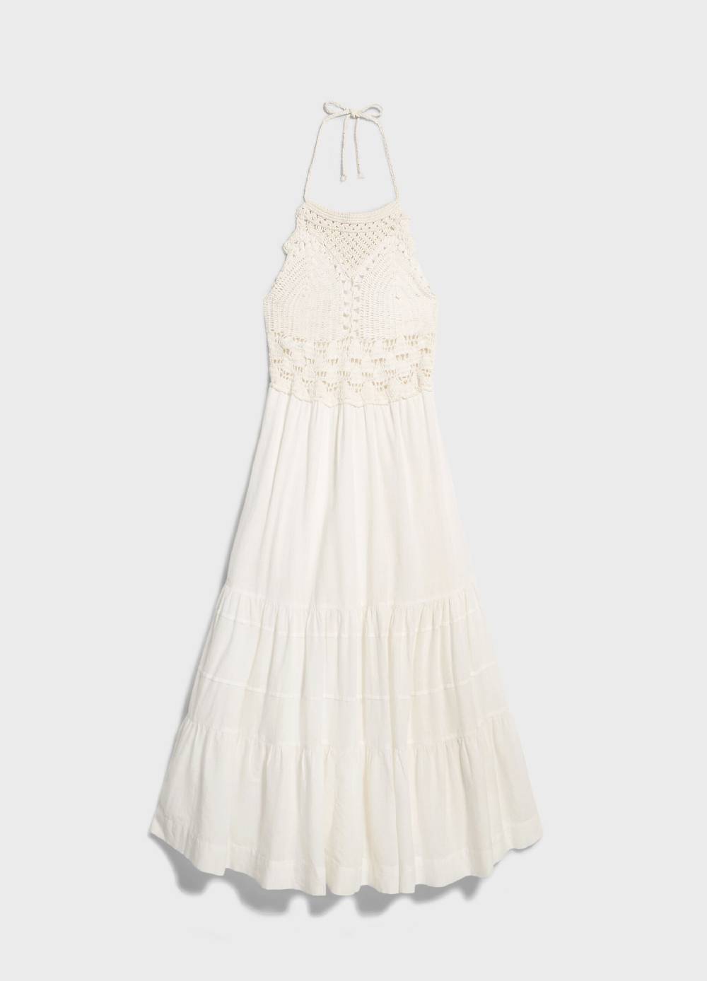 LES COPAINSMaxi abito con macramé Offerta