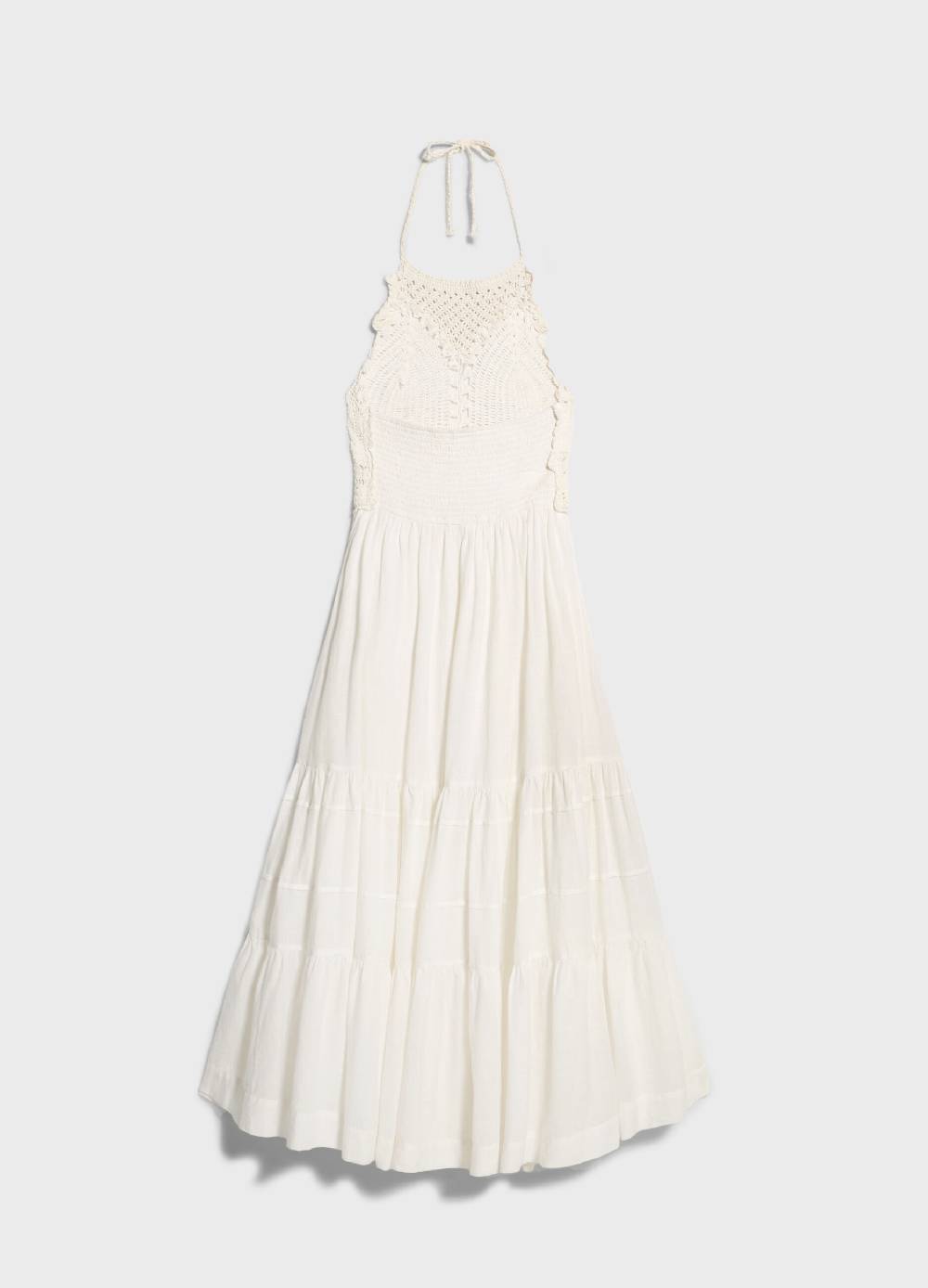 LES COPAINSMaxi abito con macramé Offerta