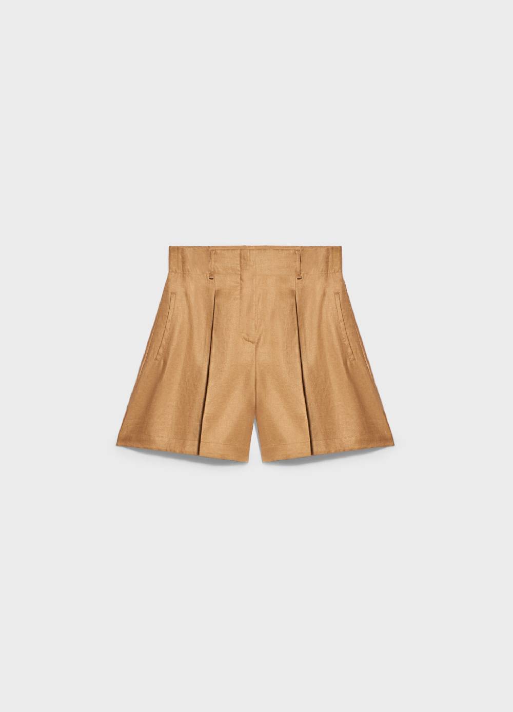 LES COPAINSBermuda in lino con pince Moda