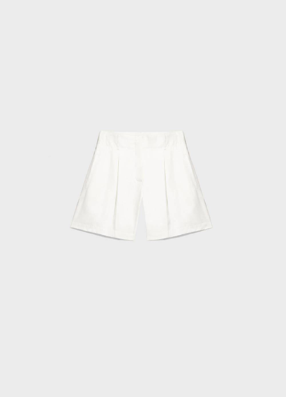 LES COPAINSPantaloni shorts in lino Italy
