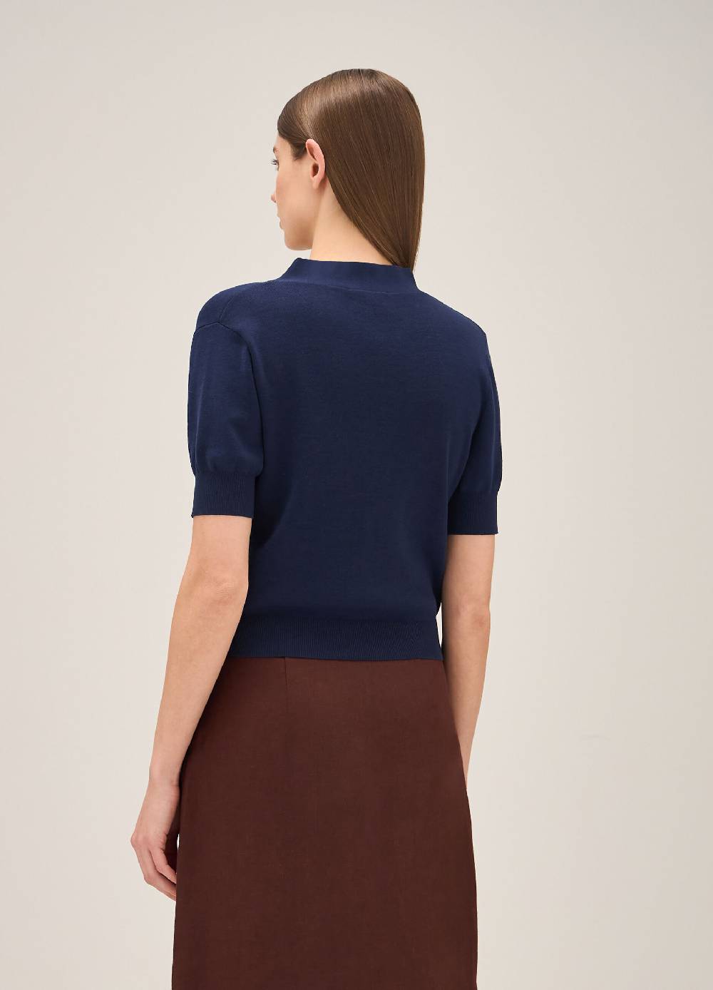 LES COPAINSCardigan tricot con scollo a V Italia