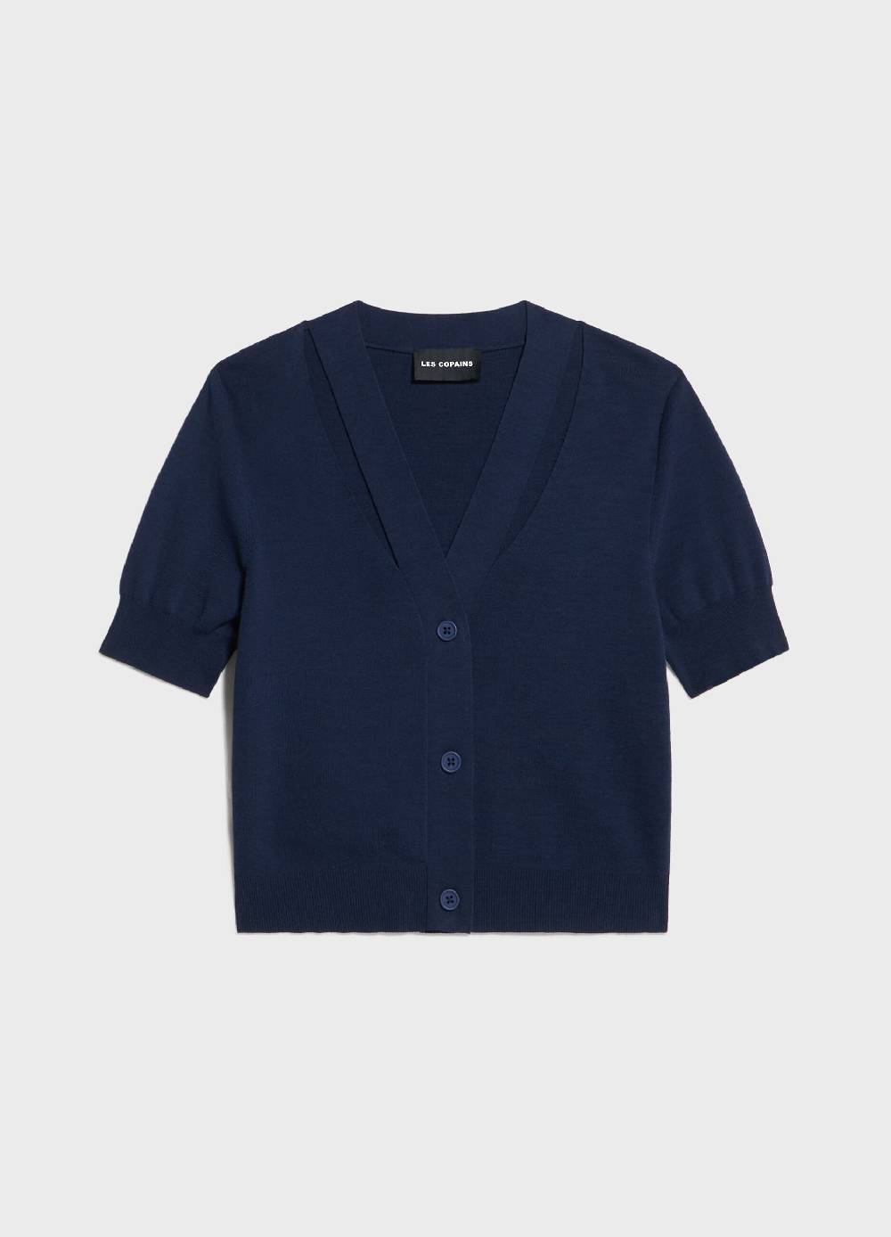 LES COPAINSCardigan tricot con scollo a V Italia