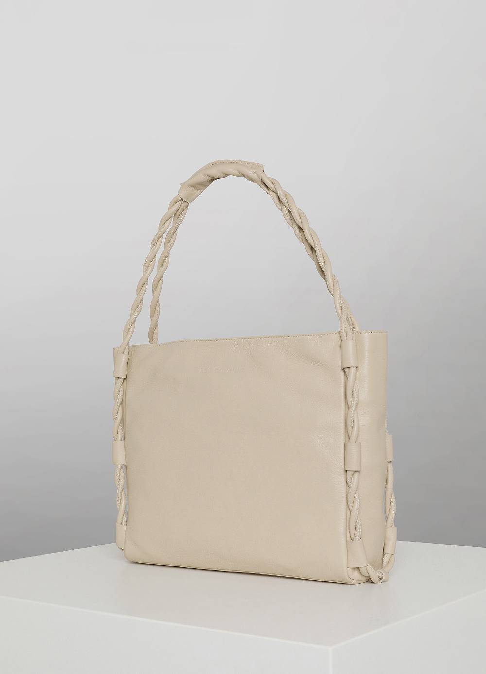 LES COPAINSBorsa a spalla tote bag in vera pelle Consegna Veloce