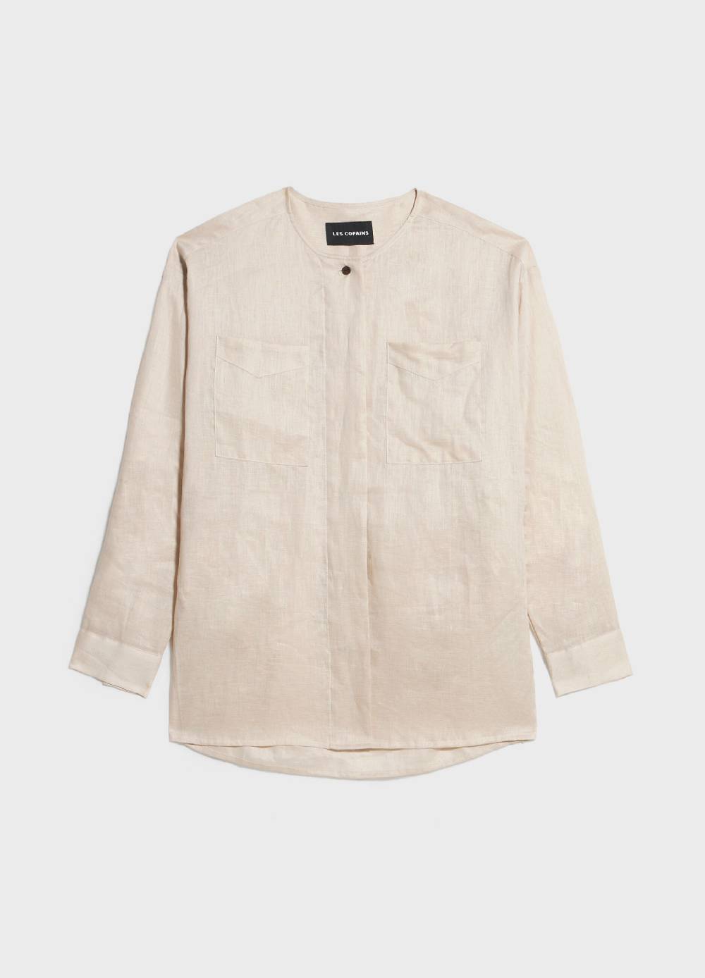 LES COPAINSCamicia in lino con taschini Outlet