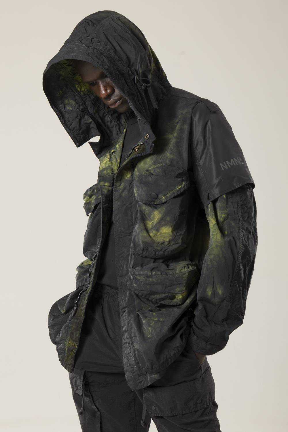 NemeN NMN_E22225_158 [TAPS TIE DYE MULTI-POCKET JKT] Vendite Flash