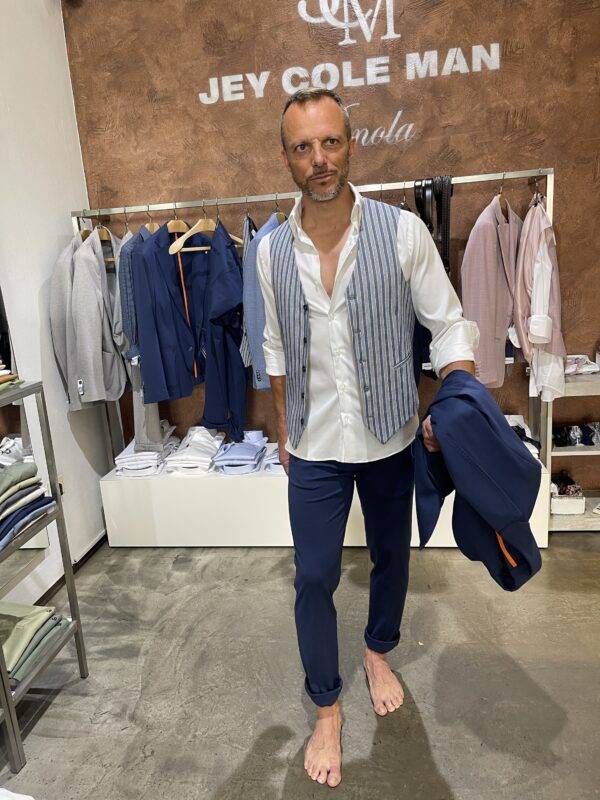 JCM Jey Coleman Pantalone uomo blu punto milano Exibit 2025