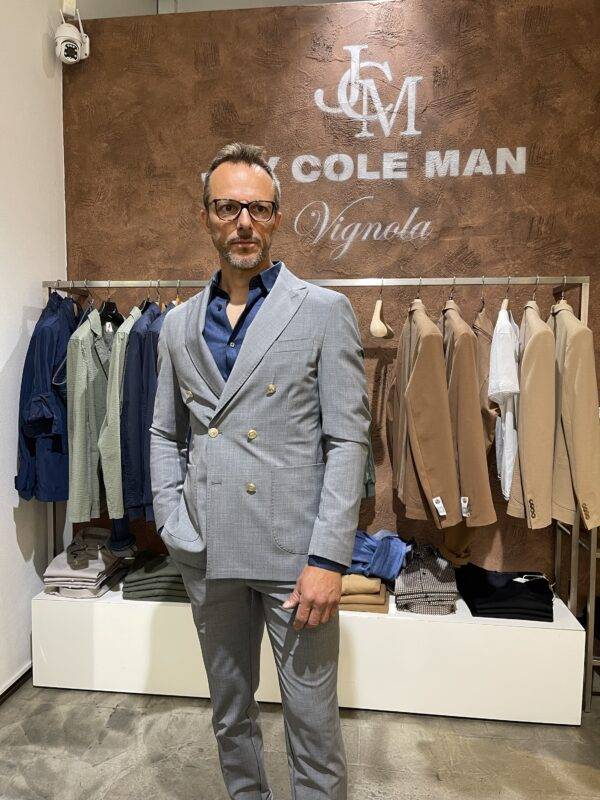 JCM Jey Coleman Giacca uomo elegante doppiopetto Exibit Spedizione Gratuita