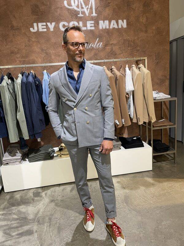 JCM Jey Coleman Giacca uomo elegante doppiopetto Exibit Spedizione Gratuita