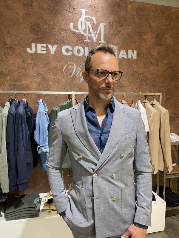 JCM Jey Coleman Giacca uomo elegante doppiopetto Exibit Spedizione Gratuita