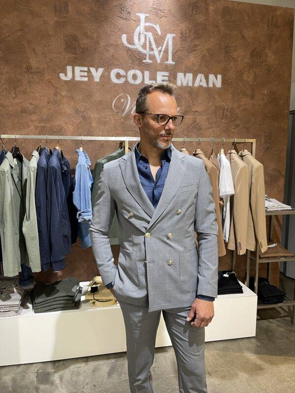 JCM Jey Coleman Giacca uomo elegante doppiopetto Exibit Spedizione Gratuita