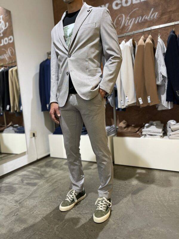 JCM Jey Coleman Pantalone uomo elegante in tessuto punto milano Exibit Soddisfazione Garantita