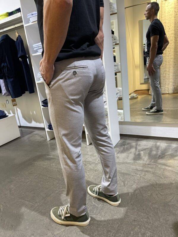 JCM Jey Coleman Pantalone uomo elegante in tessuto punto milano Exibit Soddisfazione Garantita