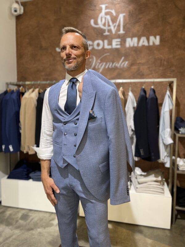 JCM Jey Coleman Abito uomo elegante con giacca gilet e pantalone Piero Giachi Qualità Garantita