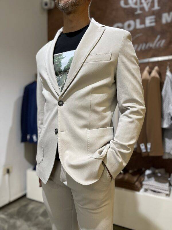 JCM Jey Coleman Giacca uomo elegante tessuto punto milano Exibit Fino Al -60%
