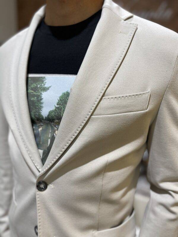 JCM Jey Coleman Giacca uomo elegante tessuto punto milano Exibit Fino Al -60%