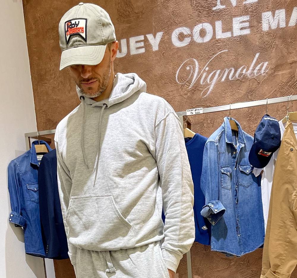 JCM Jey Coleman Felpa uomo sportiva con ricamo DueDue couture Shopping Online