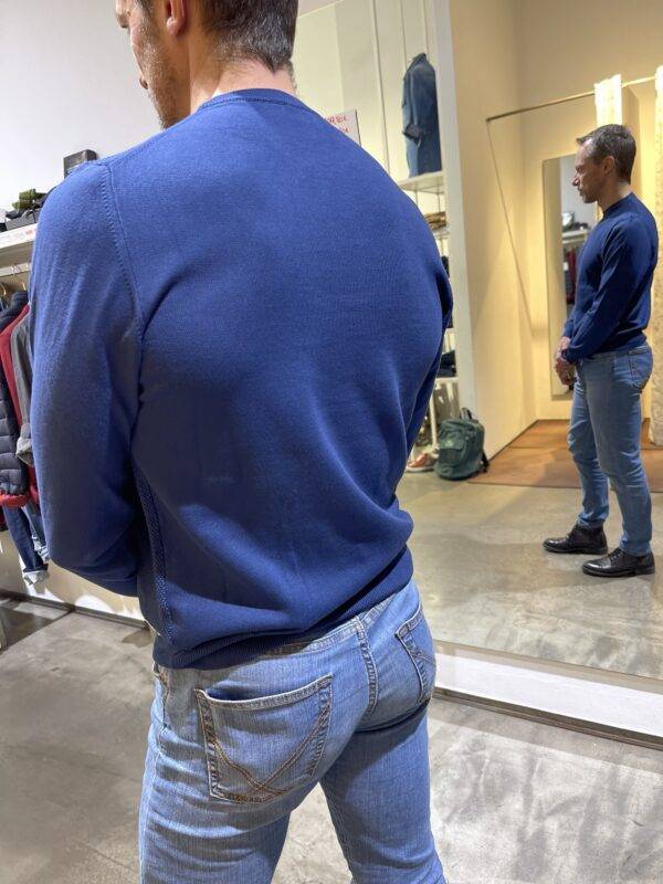 JCM Jey Coleman Maglia uomo blu girocollo Roy Roger’s Affare Del Giorno