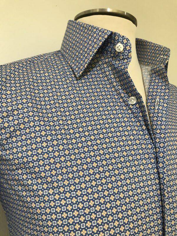 JCM Jey Coleman Camicia uomo microfantasia slim Fit Italia