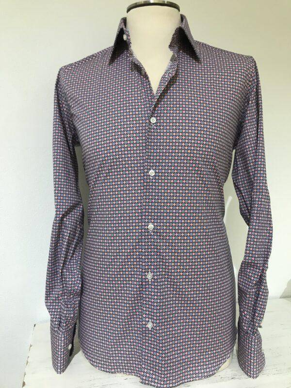 JCM Jey Coleman Camicia uomo microfantasia slim Fit Italia