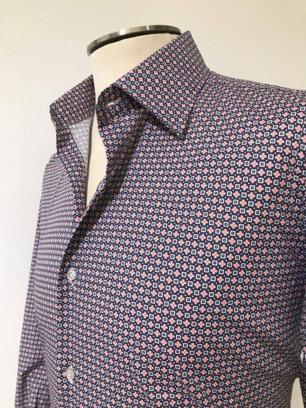 JCM Jey Coleman Camicia uomo microfantasia slim Fit Italia