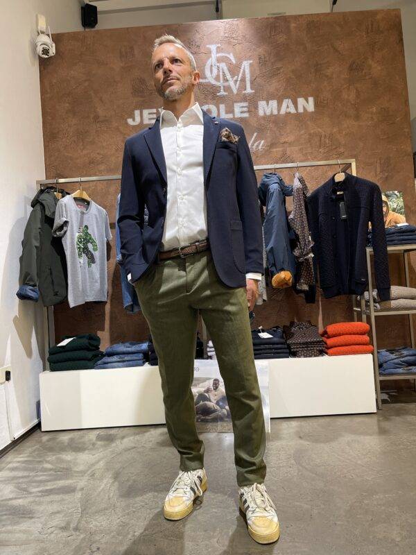 JCM Jey Coleman Pantalone uomo microfantasia Exibit Nuovo