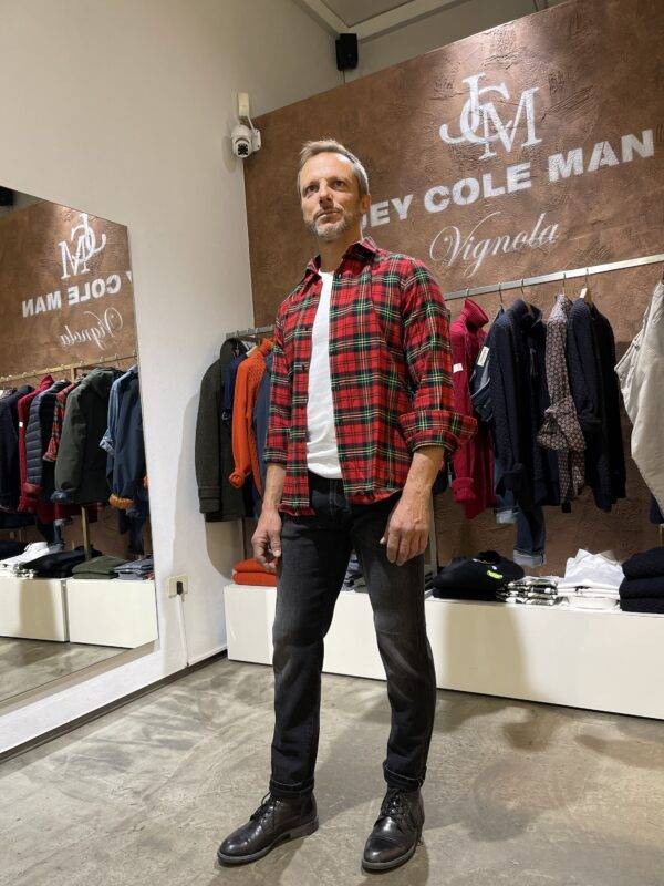 JCM Jey Coleman Camicia uomo in cotone flanellato, Di Biasi Vendita