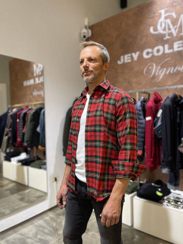JCM Jey Coleman Camicia uomo in cotone flanellato, Di Biasi Vendita