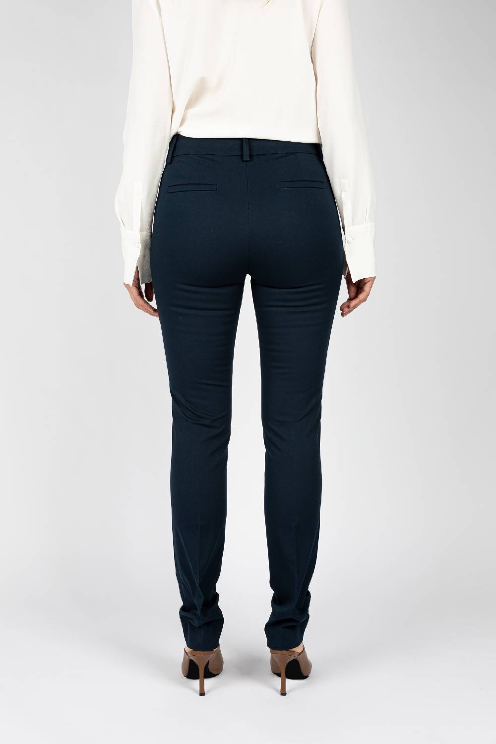 L.Pucci Pantaloni tessuto colore blu, gamba regolare Affare Del Giorno