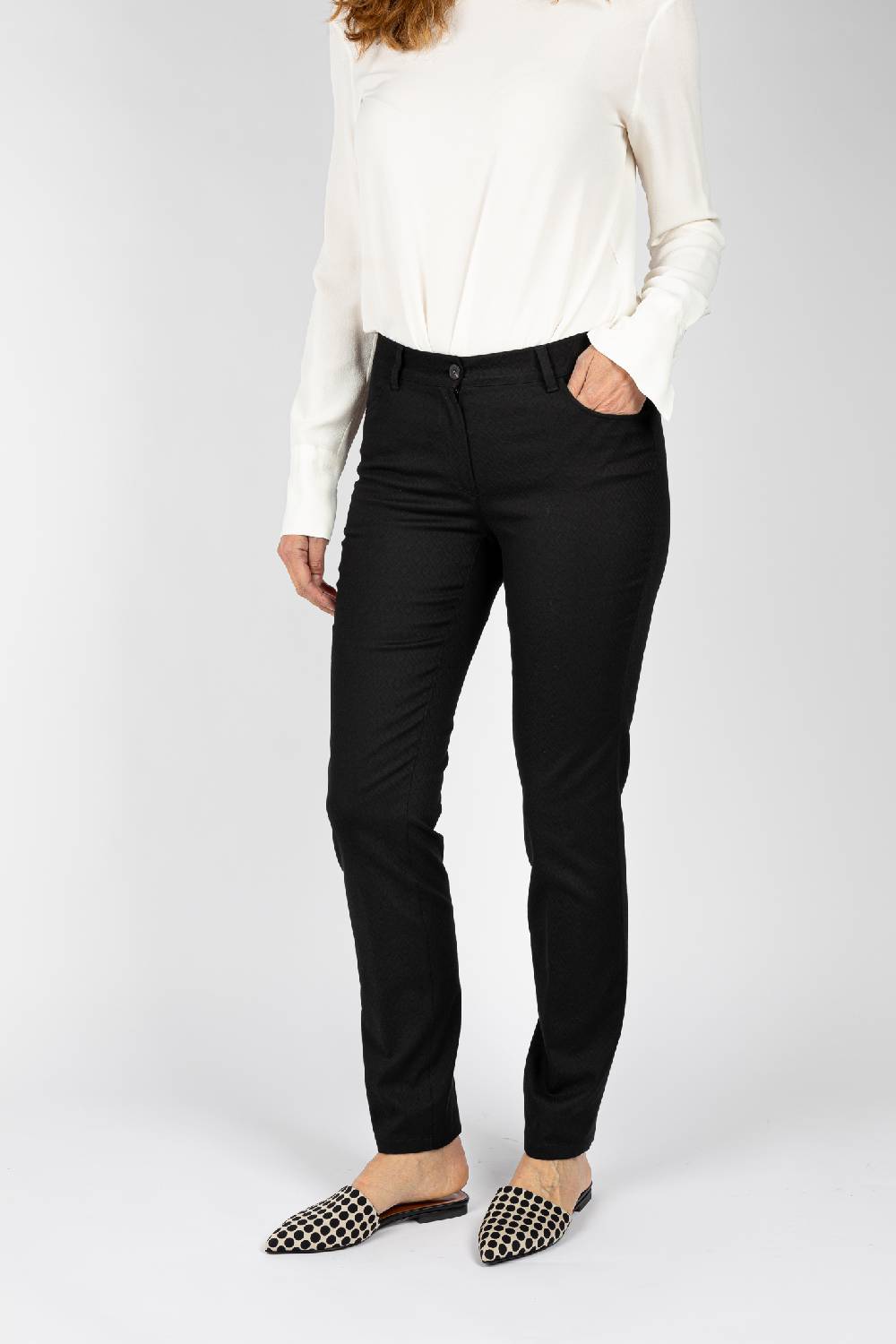 L.Pucci Pantaloni Jeans modello gamba regolare colore nero Saldi Di Fabbrica