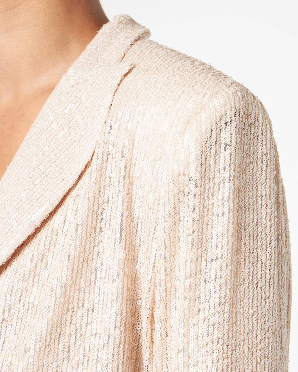 Le Twins Comacchio Corta Paillettes Opache Beige Italia