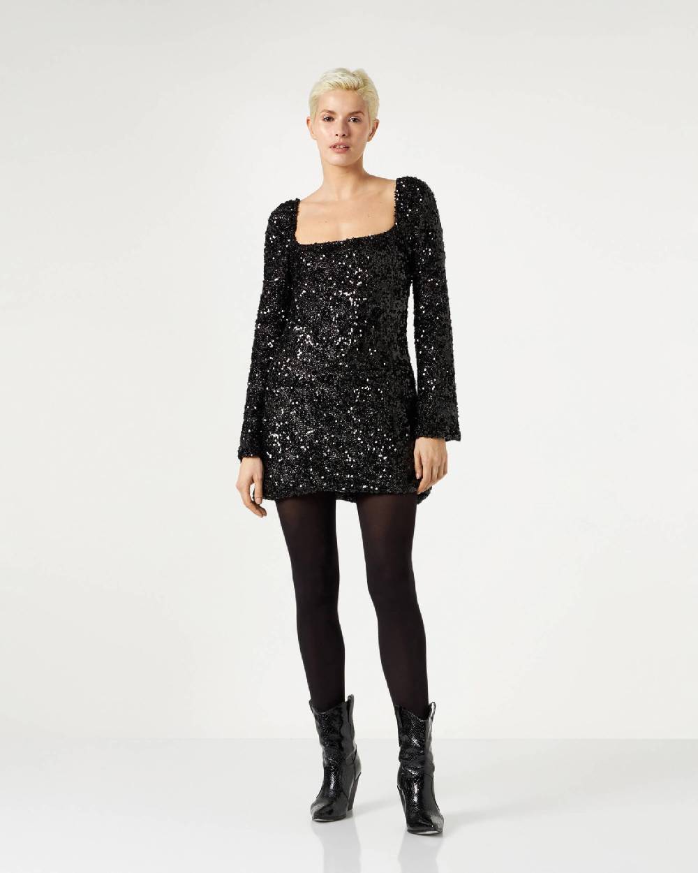 Le Twins Simo Paillettes Lurex Nero Qualità Garantita