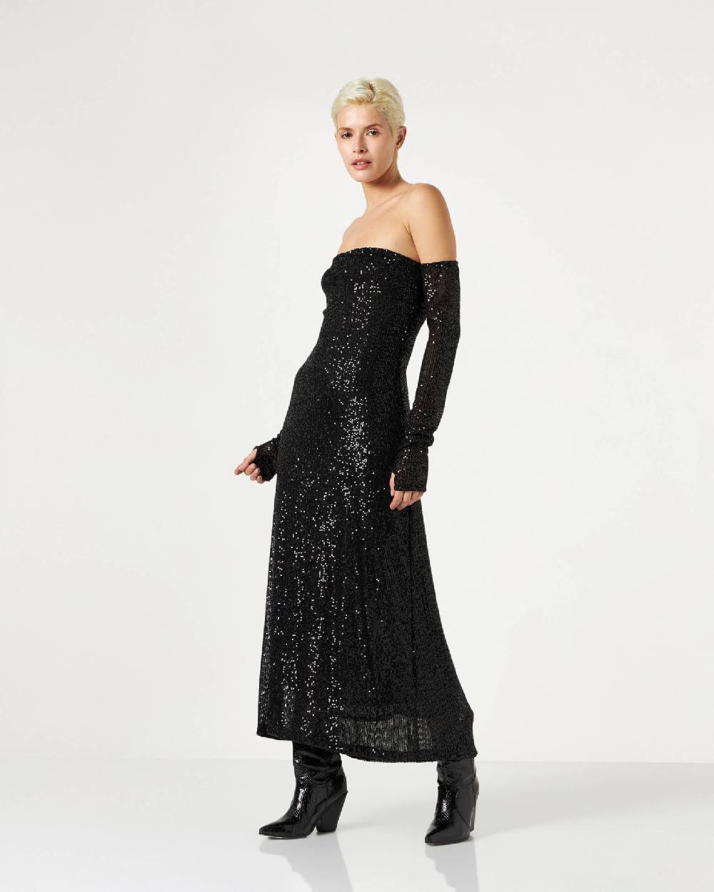 Le Twins Gina Paillettes Nero Prezzo Ridotto