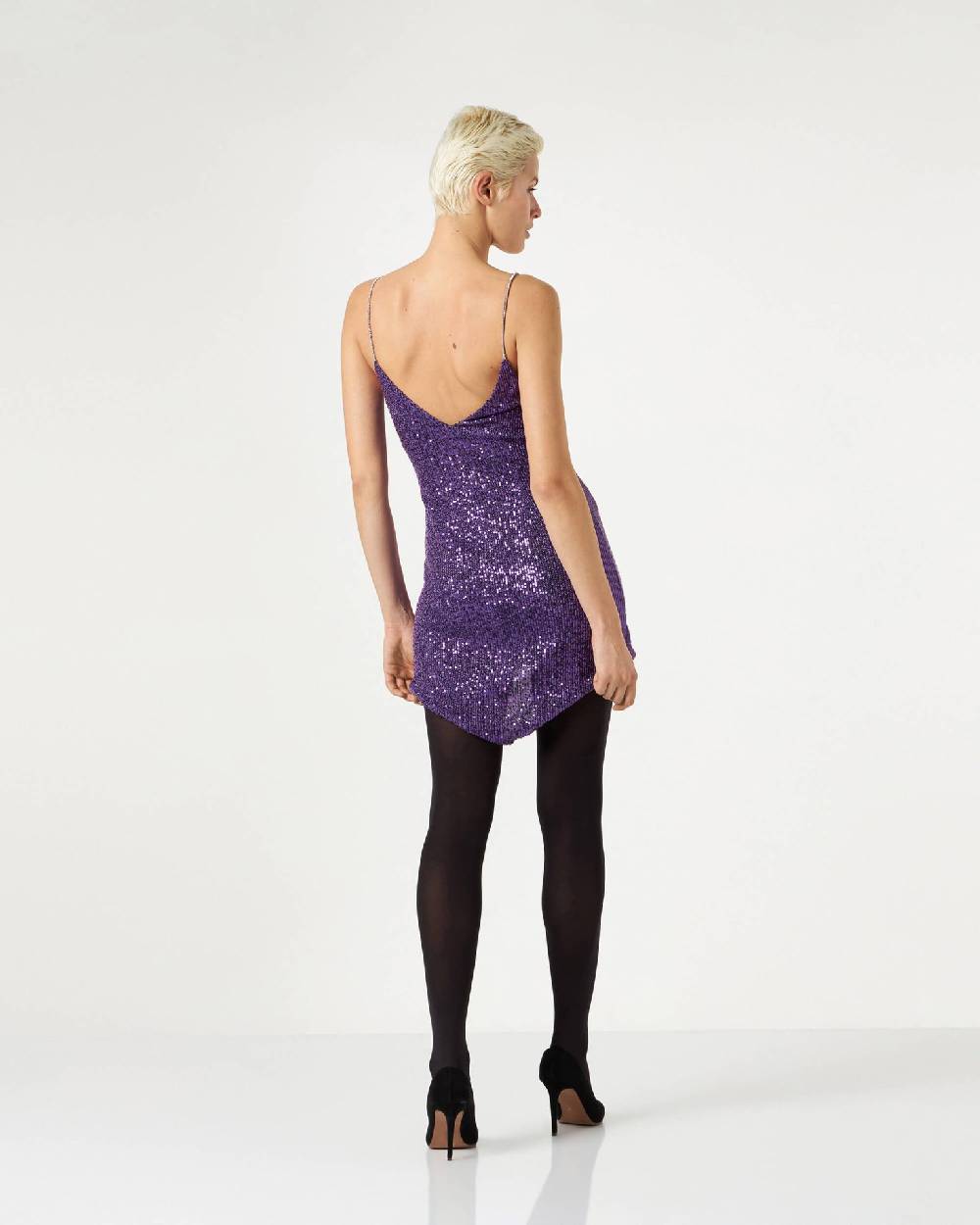 Le Twins Alessandria Paillettes Viola In Vendita
