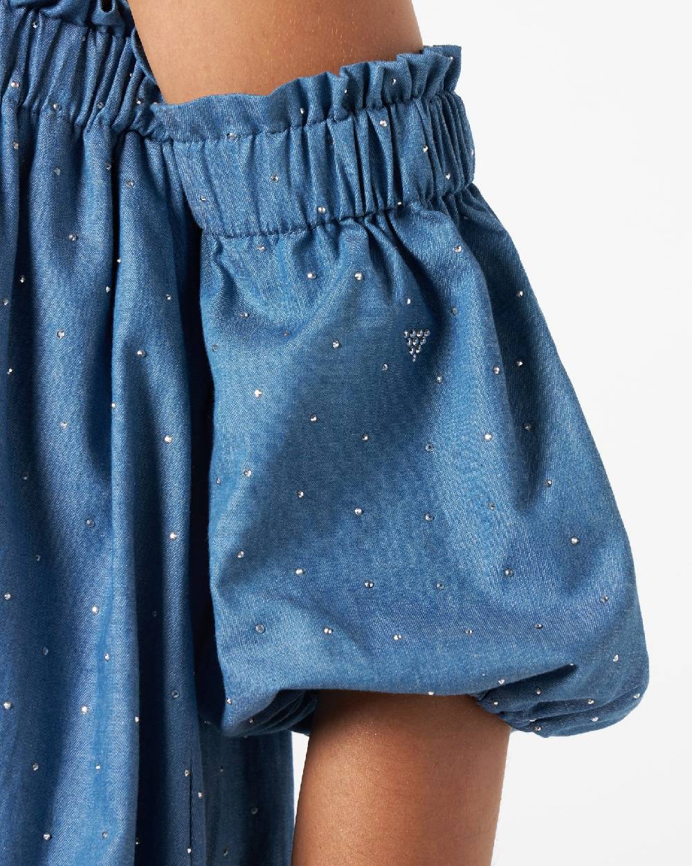 Le Twins Deva chambray Strass Celeste Moda