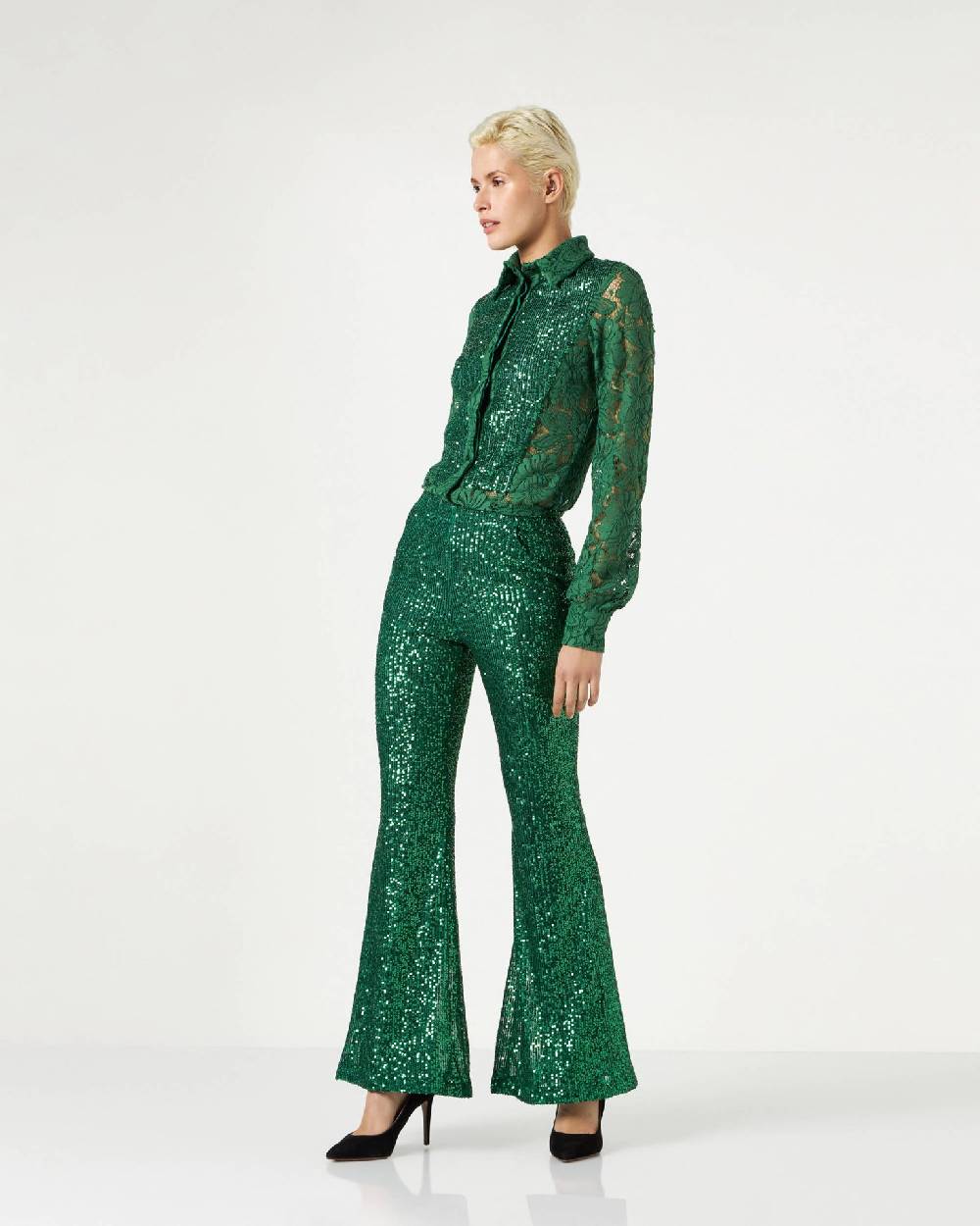 Le Twins Moni Paillettes Verde Offerta temporanea