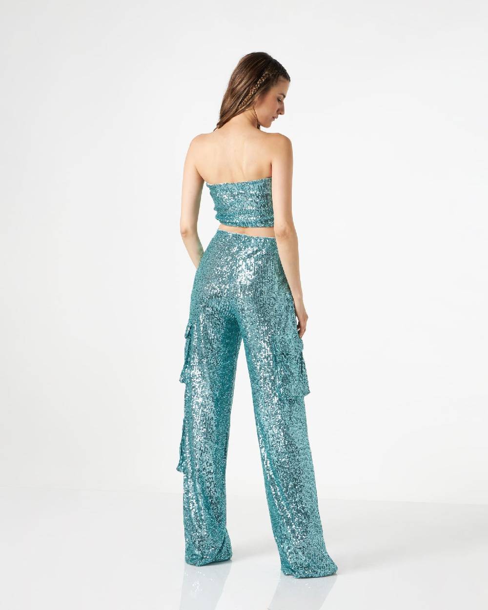 Le Twins Pamela Paillettes Turchese Convenienza