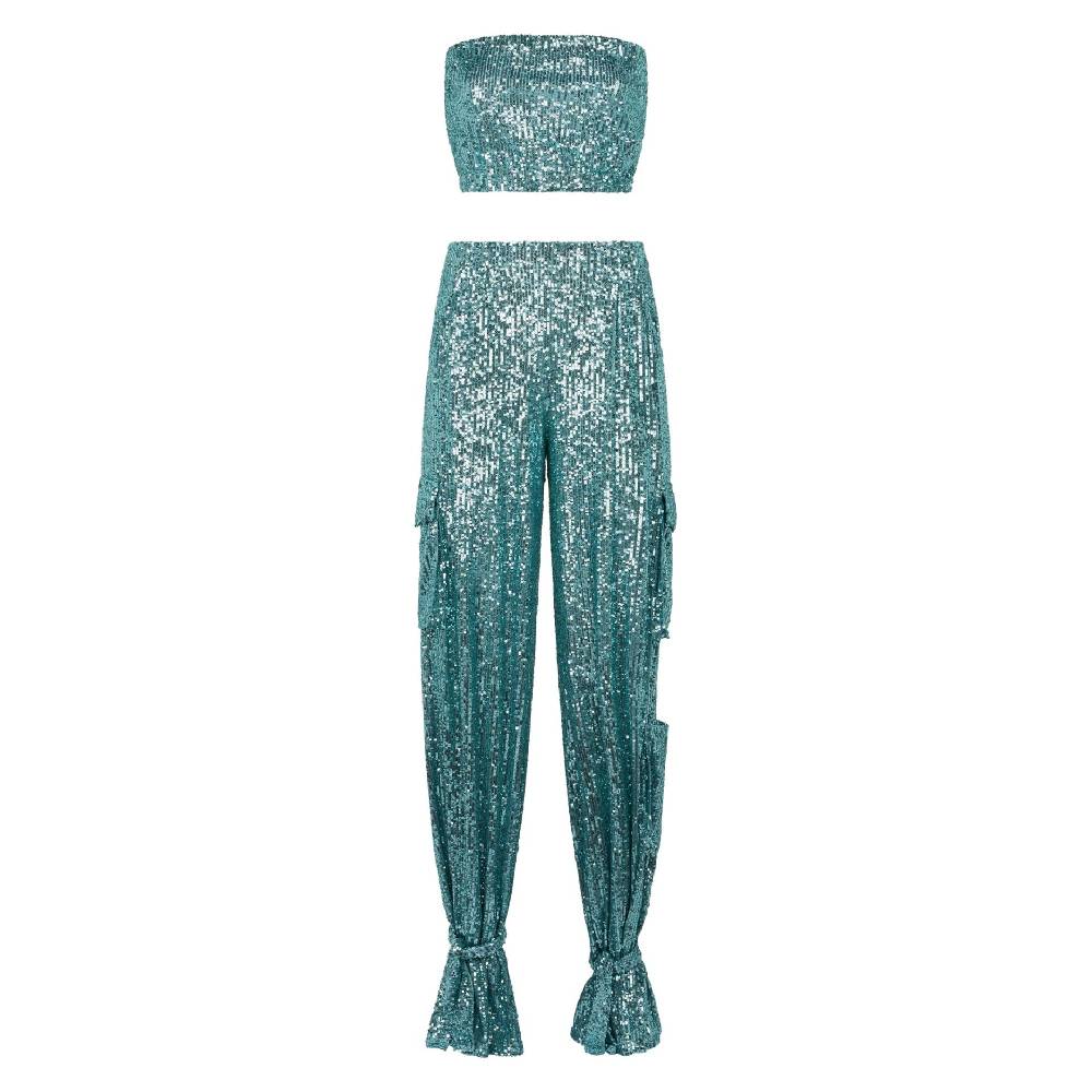 Le Twins Pamela Paillettes Turchese Convenienza