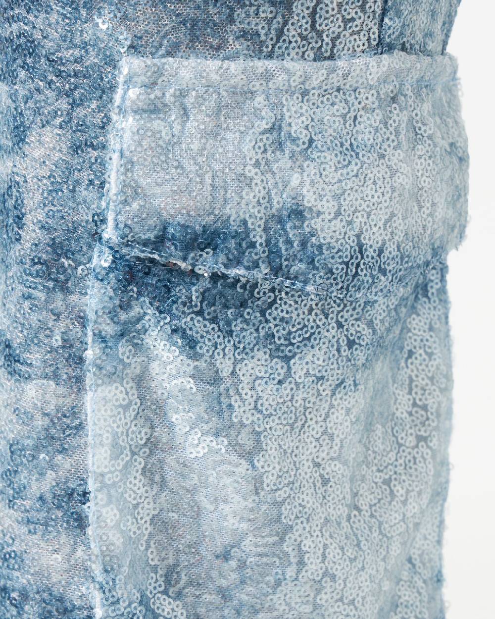 Le Twins Roby Paillettes Jeans Celeste Novità