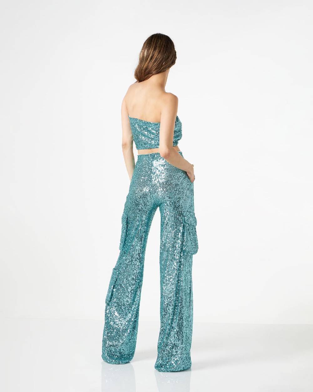 Le Twins Ludo Paillettes Turchese Economico