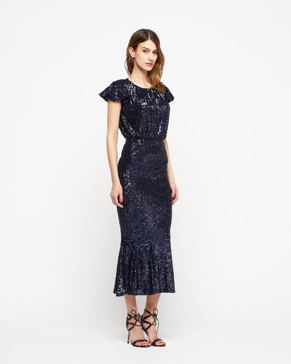 Le Twins Abito Sabrina – Paillettes Blu Shopping Online
