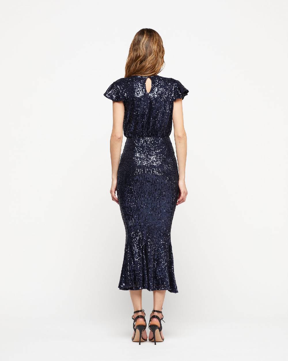 Le Twins Abito Sabrina – Paillettes Blu Shopping Online