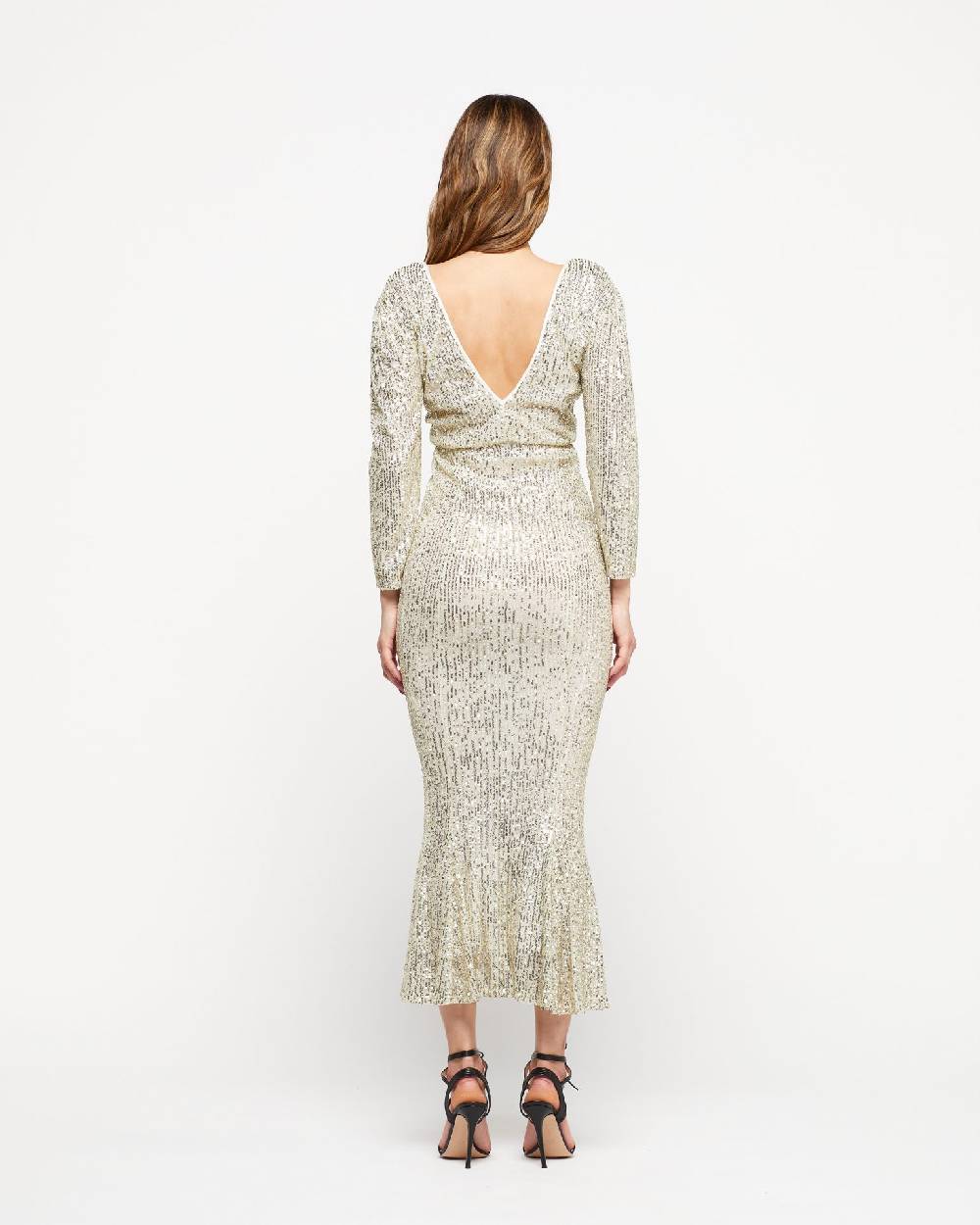 Le Twins Abito Sole – Paillettes Argento Prezzo Ridotto