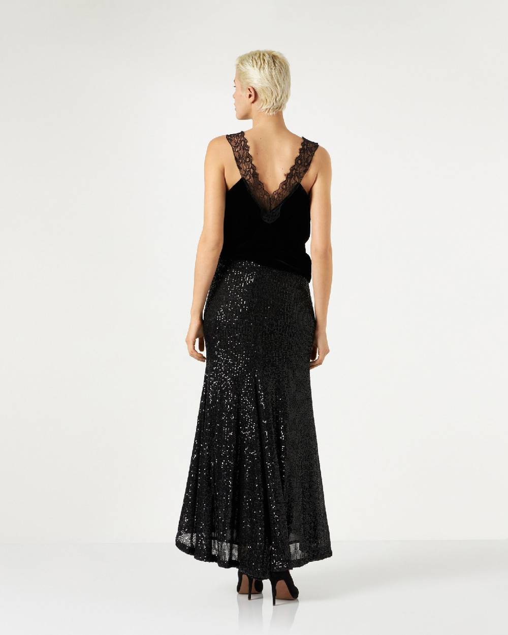 Le Twins Mariacristina Paillettes Nero Saldi