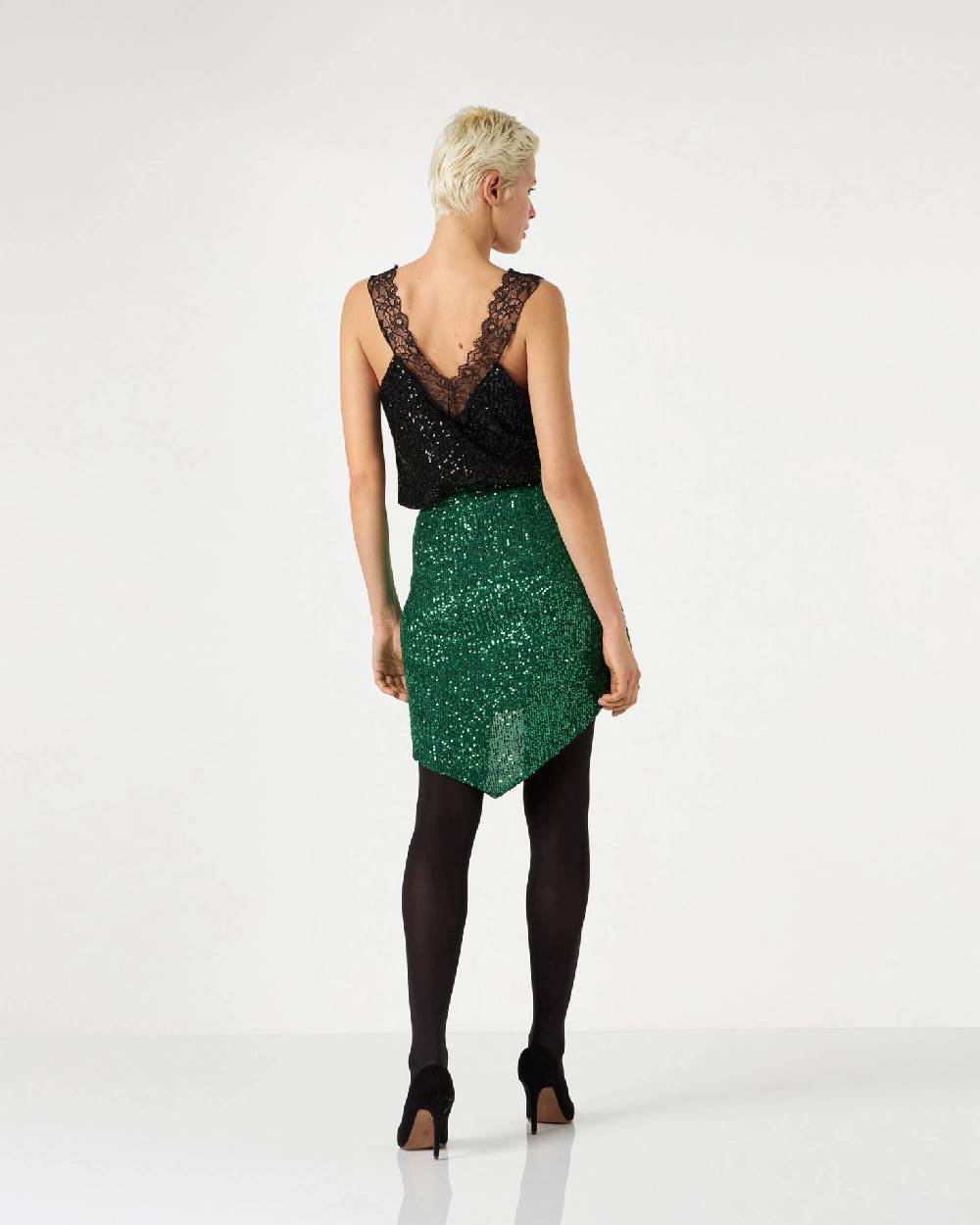 Le Twins Asti Paillettes Verde Consegna Veloce