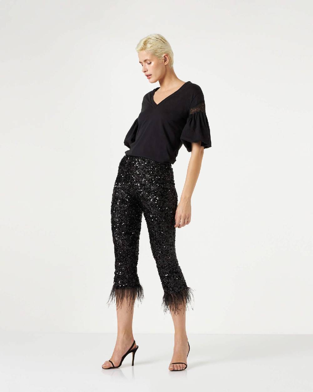 Le Twins Savy Paillettes Lurex Nero Fino Al -60%