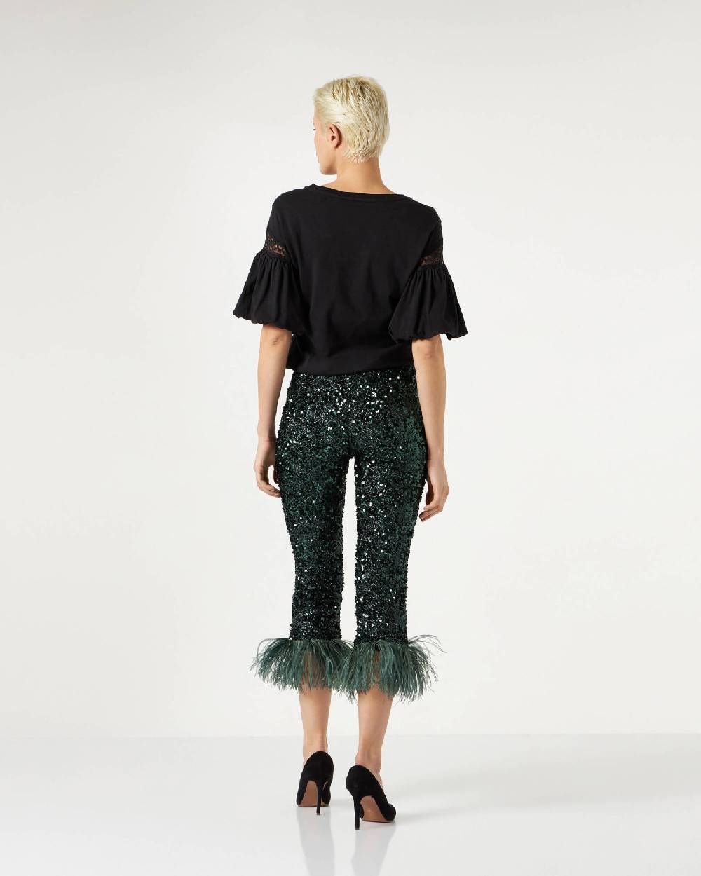 Le Twins Savy Paillettes Lurex Verde Shopping Online